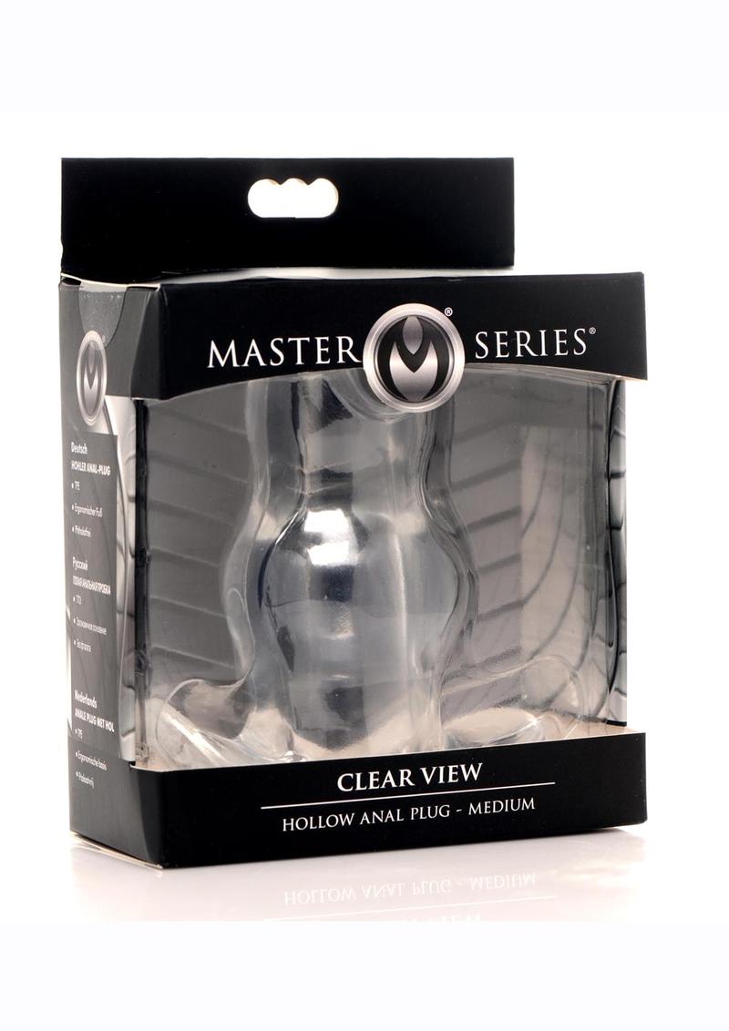 Master Series Clear View Hollow Anal Plug Medium Secretsboutiques