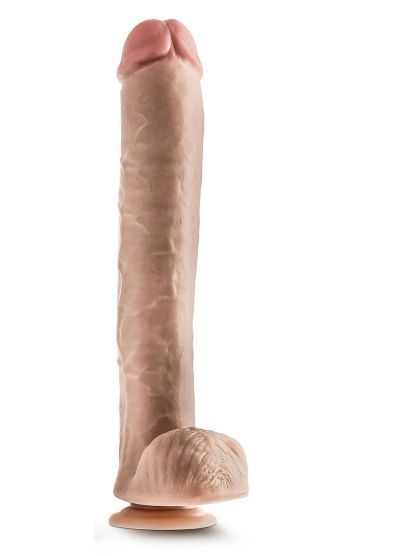 Dr Skin Dr Michael Dildo With Balls And Suction Cup 14in Vanilla