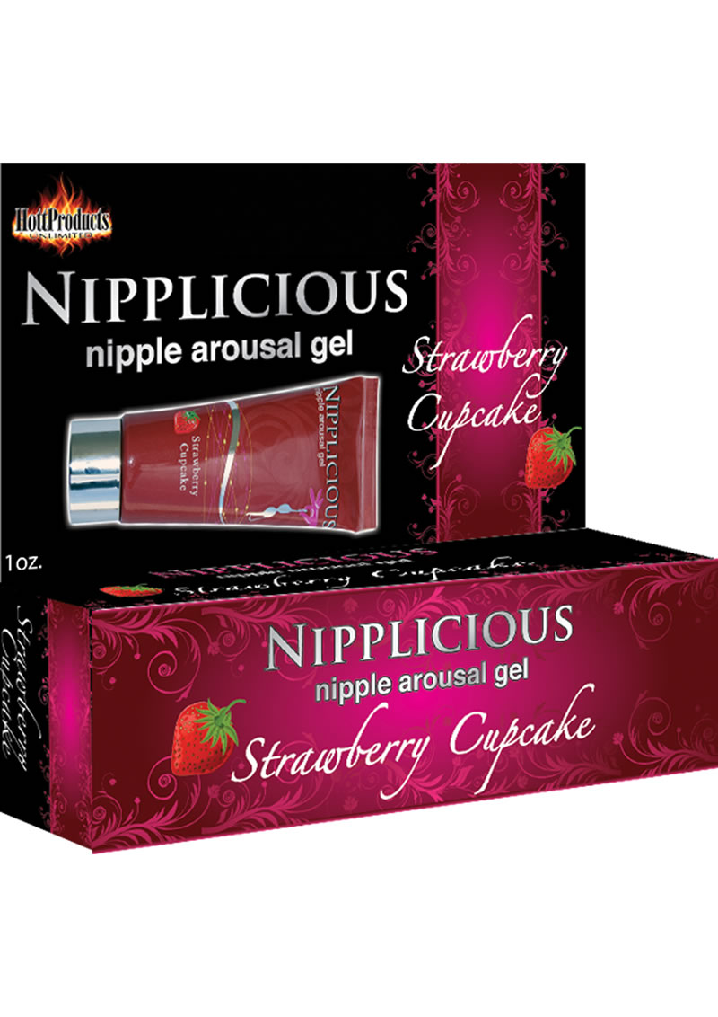 Nipplicious Nipple Arousal Gel Strawberry Cupcake 1 Ounce