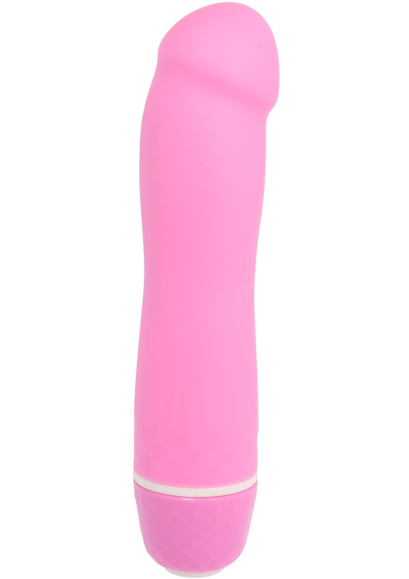 Pink Poppers Mini Orgasm Silicone Vibrator Waterproof 5 Inch Pink