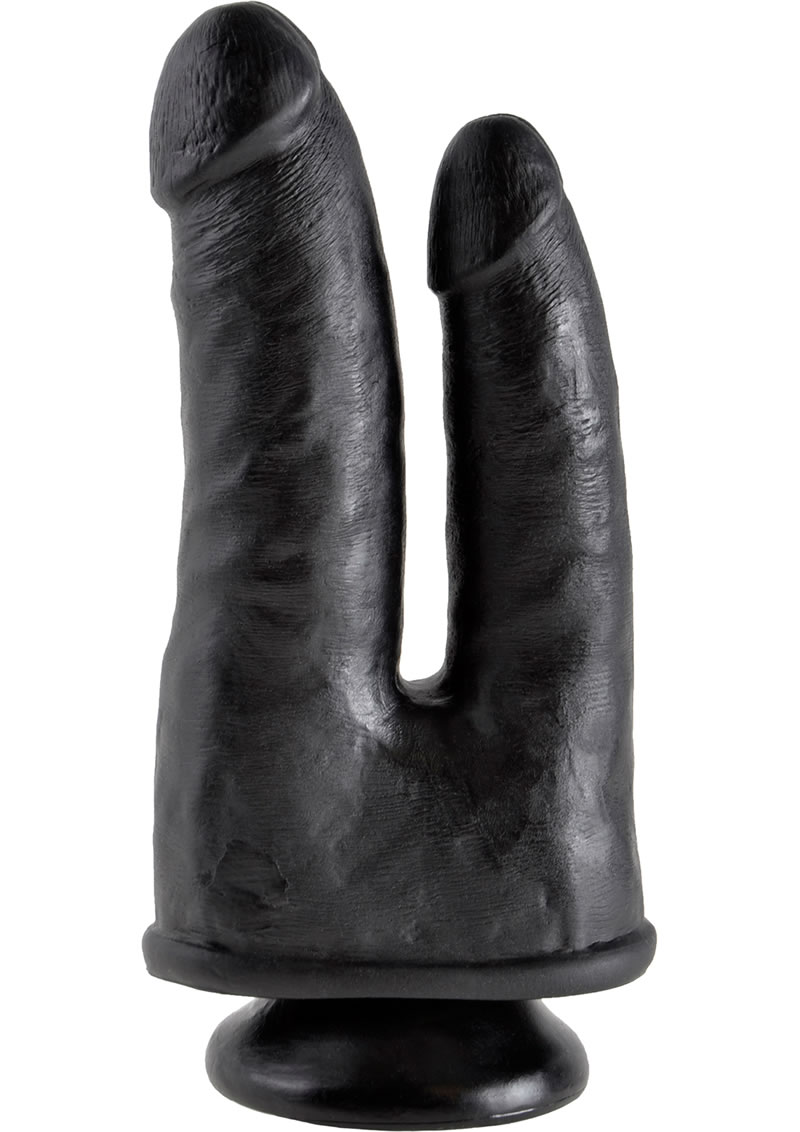 King Cock Double Penetrator Dildo Black - SecretsBoutiques.com