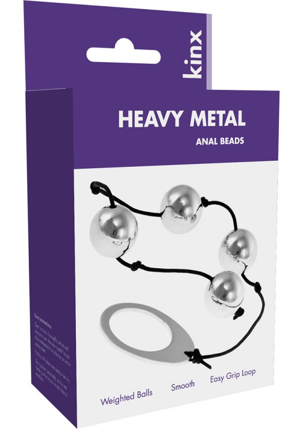 Kinx Heavy Metal Weighted Anal Beads 9 Inch