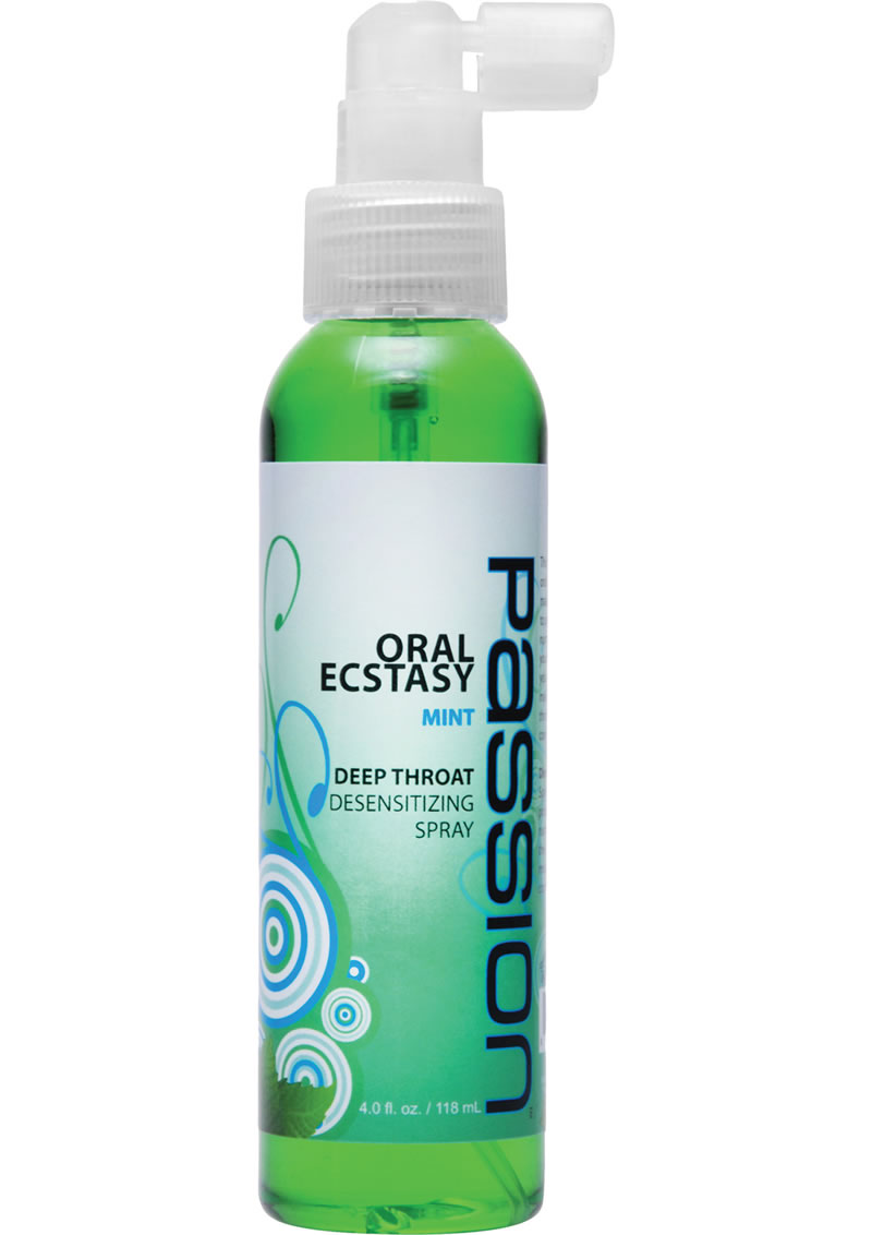 Passion Oral Ecstasy Deep Throat Desensitizing Spray Mint 4 Ounce -  SecretsBoutiques.com