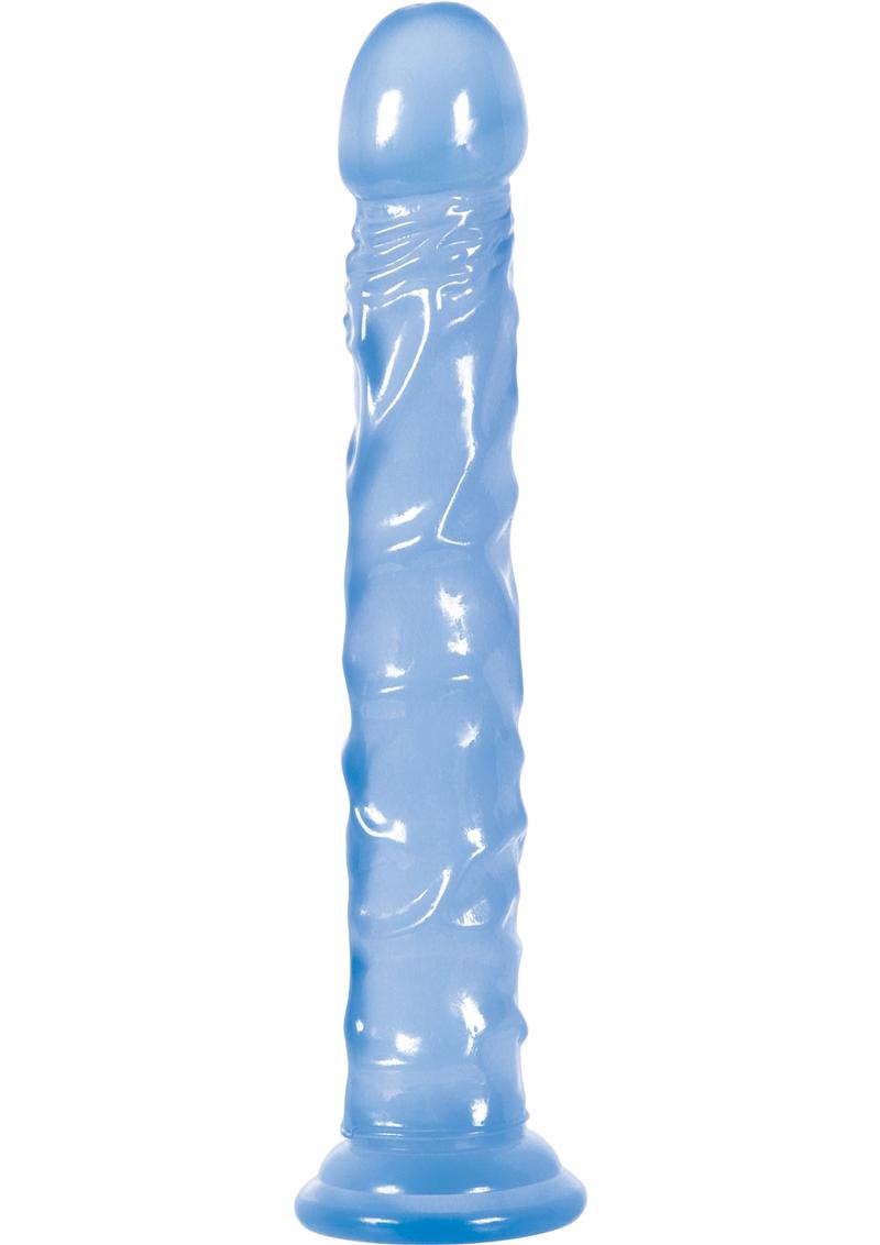 Adam and Eve Tall Boy Dildo Waterproof Blue 9.5 Inch - SecretsBoutiques.com