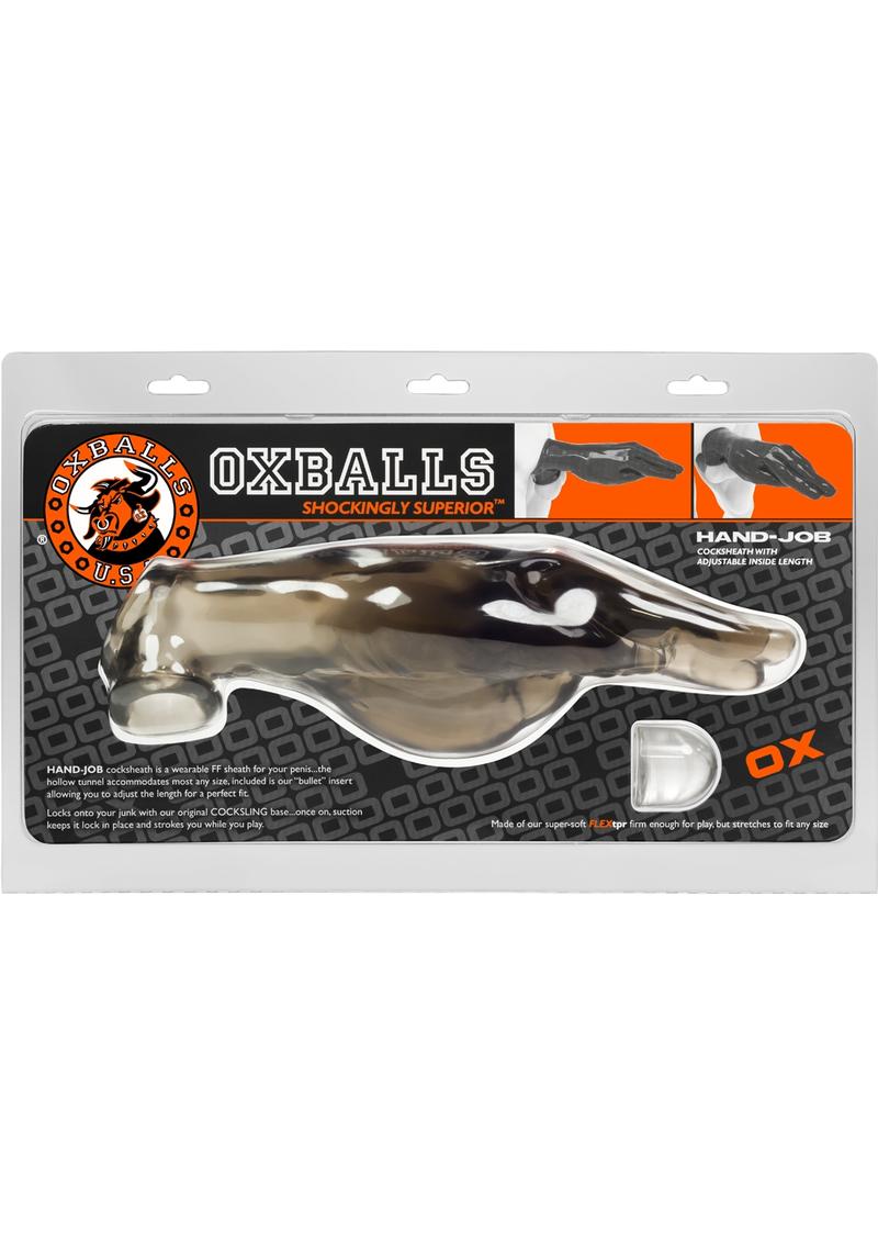 Oxballs Handjob Cocksheath With Adjustable Fit Penis Sleeve Smoke -  SecretsBoutiques.com