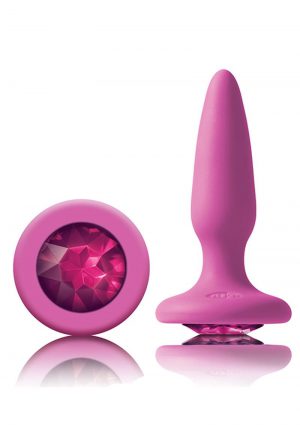 Glams Mini Silicone Anal Plug Pink Gem 3.3 Inch