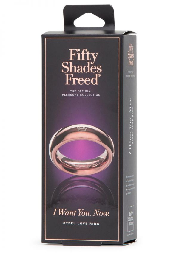 Fifty Shades Freed I Want You. Now. Steel Love Ring