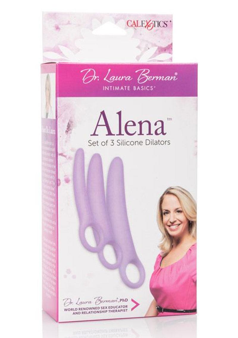 Dr. Laura Berman Intimate Basics Alena Silicone Dialators Set Waterproof Purple 2 Each