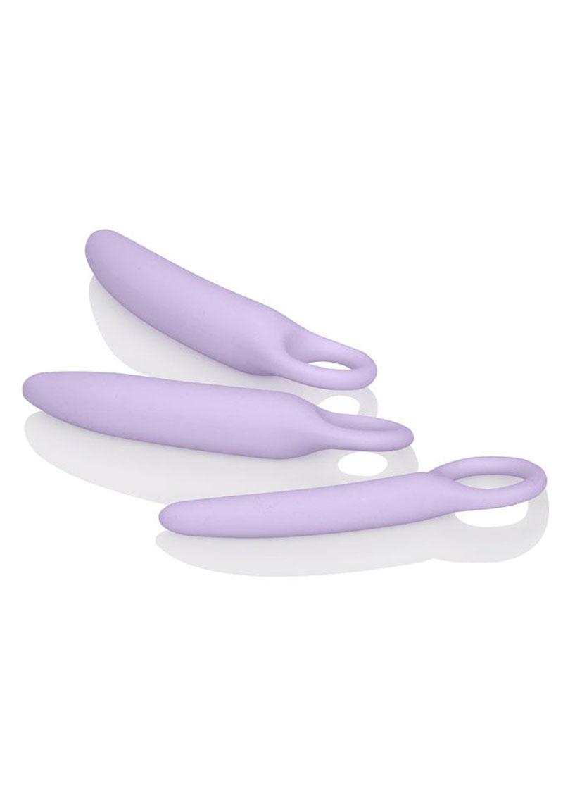 Dr. Laura Berman Intimate Basics Alena Silicone Dialators Set Waterproof Purple 2 Each