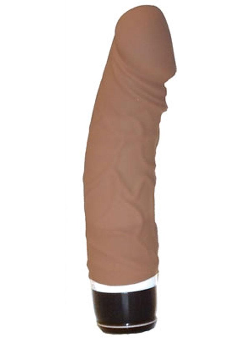 Ultra Classics Big Boss Silicone Realistic Vibrating Dildo Brown 8 Inch -  SecretsBoutiques.com