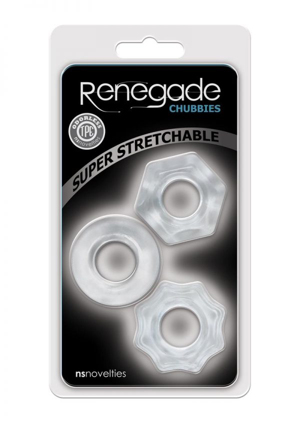 Renegade Chubbies Clear 3 Rings Per Pack