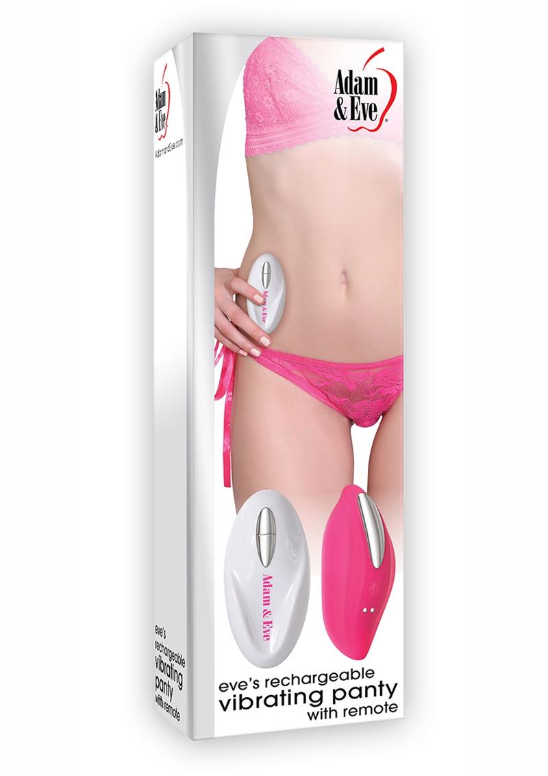 Adam and Eve Eve`s USB Rechargeable Vibrating Panty With Remote Pink -  SecretsBoutiques.com