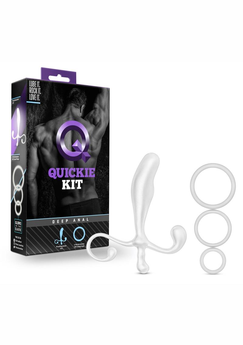 Quickie Kit Deep Anal Prostate Stimulation Kit White - SecretsBoutiques.com