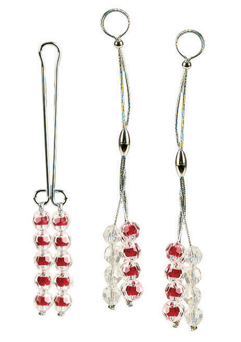 Nipple and Clitoral Non Piercing Body Jewelry Ruby