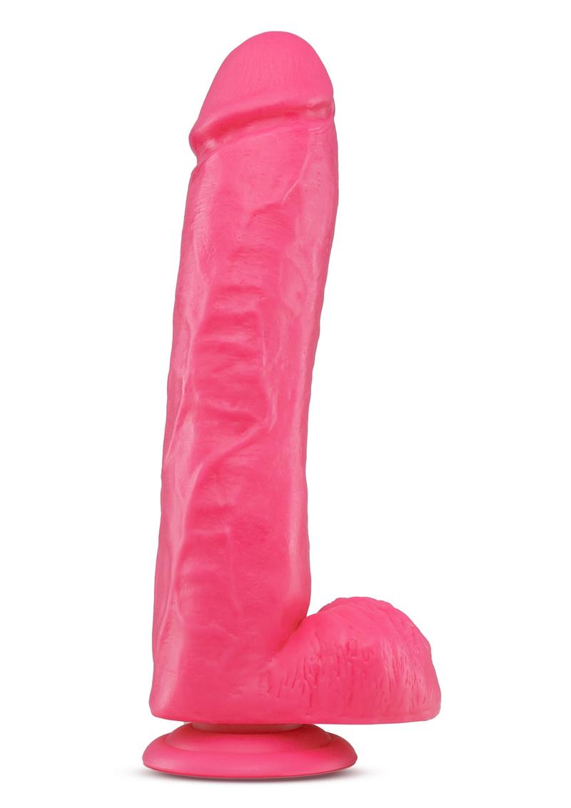 Big As Fuk Dildo With Balls Non Vibrating Harness Compatible 11 Inch Pink -  SecretsBoutiques.com