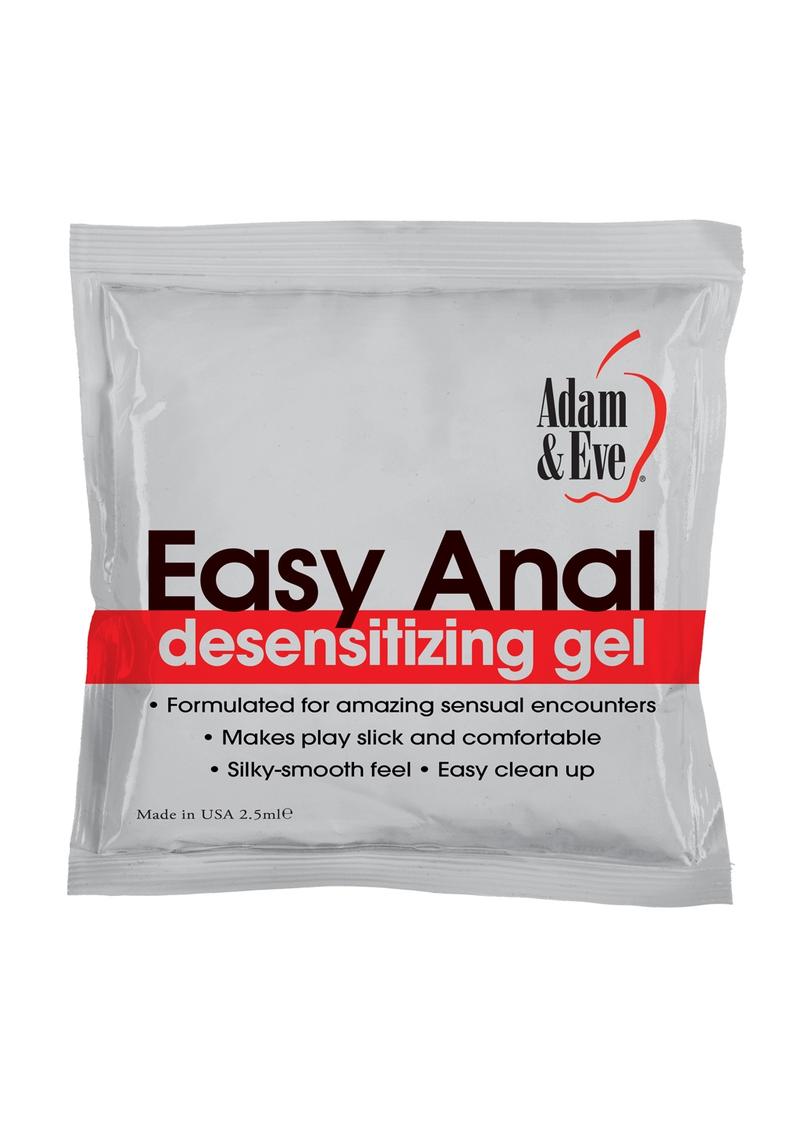 Adam andamp; Eve Easy Anal Gel 2.5 ml Foil Pack (144 Per Tub) -  SecretsBoutiques.com