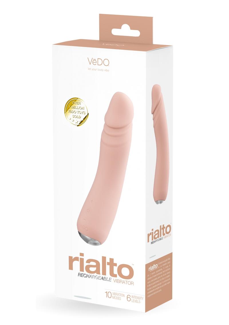 Rialto Silicone Rechargeable Vibe - Vanilla