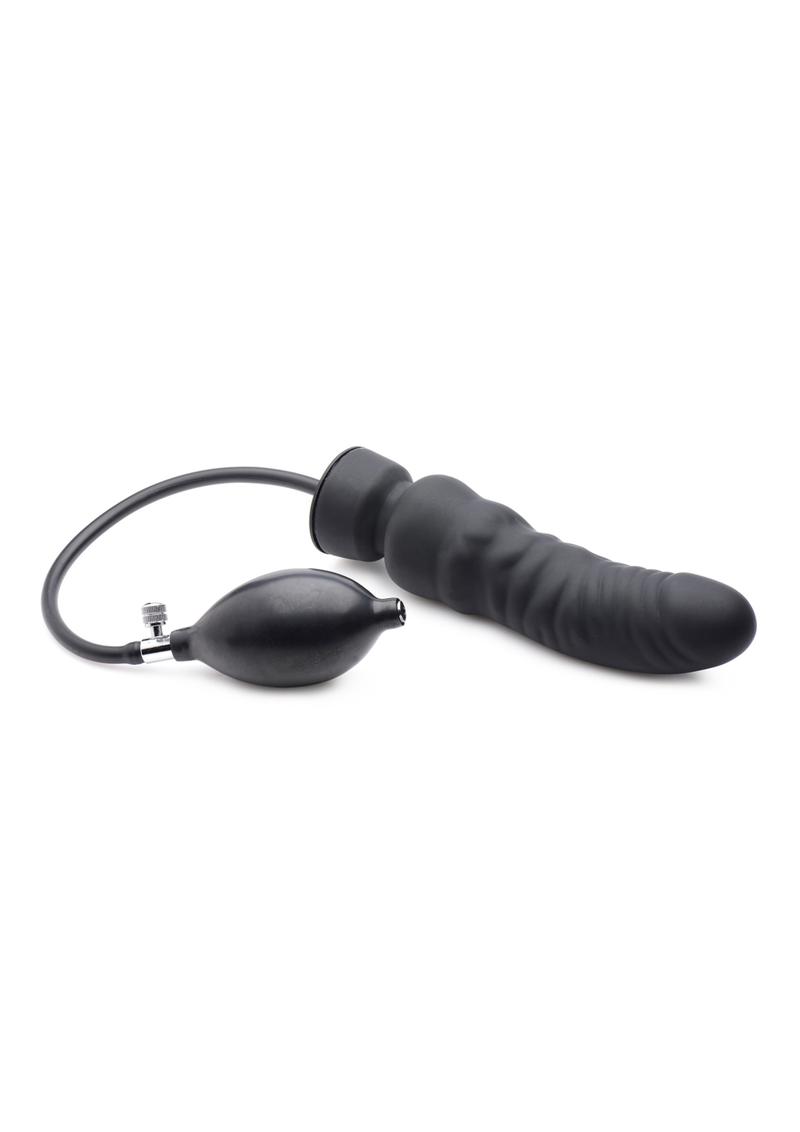 Master Series Dick-Spand Inflatable Silicone Dildo - Black -  SecretsBoutiques.com