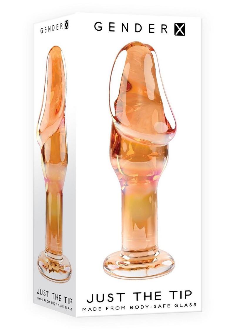 Gender X Just The Tip Glass Dildo - Multicolor - SecretsBoutiques.com