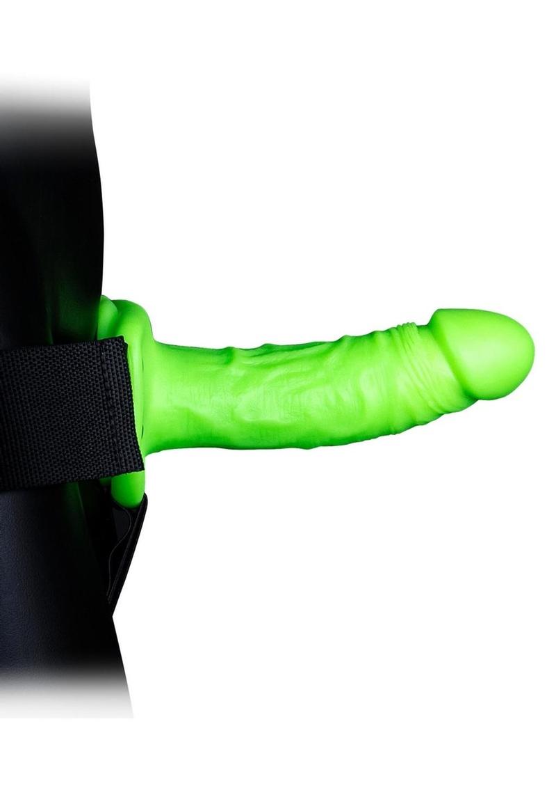 Ouch! Realistic Dildo Strap-On Harness Glow in the Dark 7in - Green -  SecretsBoutiques.com