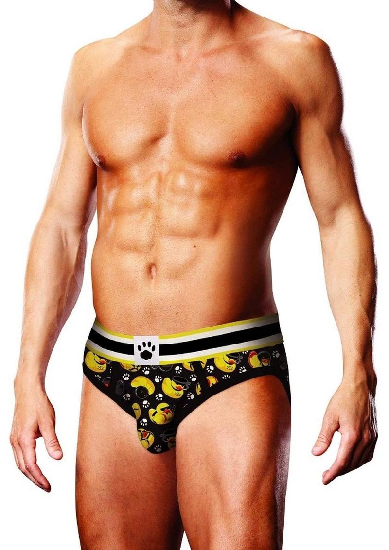 Prowler Spring/Summer 2023 BDSM Rubber Ducks Brief - XLarge - Black/Yellow