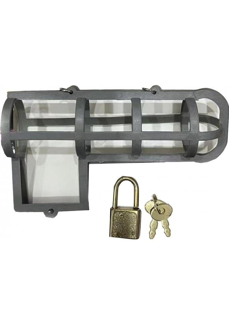 Cock Block Chastity Cage - Gray