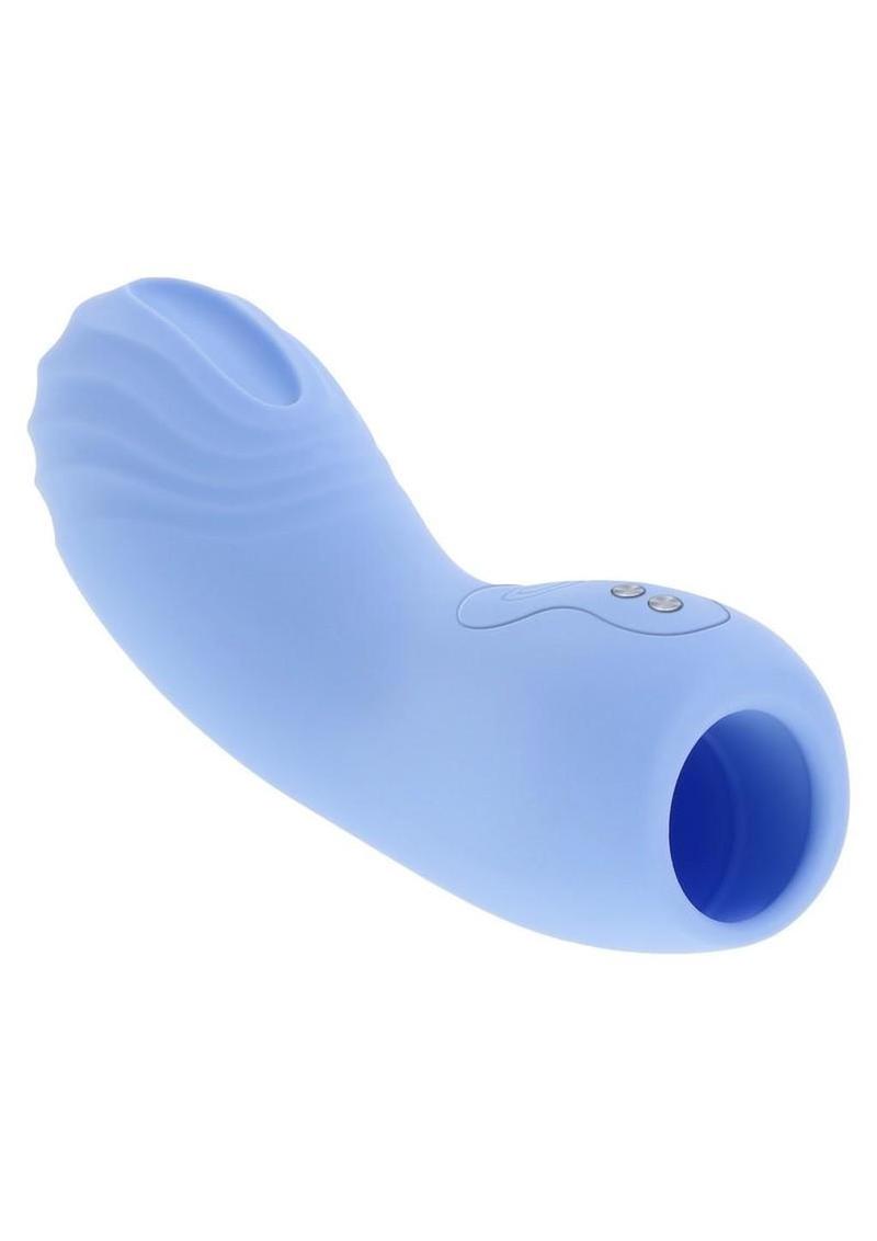 Selopa Good Point Finger Rechargeable Vibrator - Blue