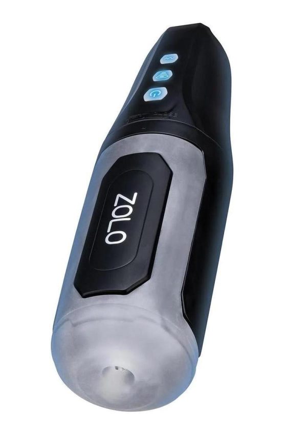 Zolo Suck And Squeeze Rechargeable Stroker - Black/Frost