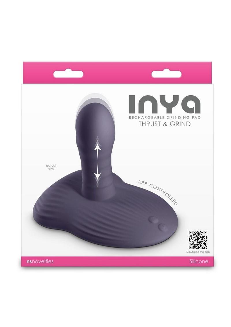 Inya Thrust and Grind Rechargeable Silicone Vibrator - Purple