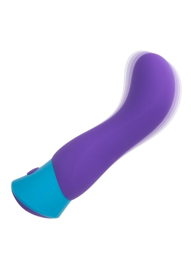 Rave G-Vibe Rechargeable Silicone G-Spot Vibrator - Purple/Blue