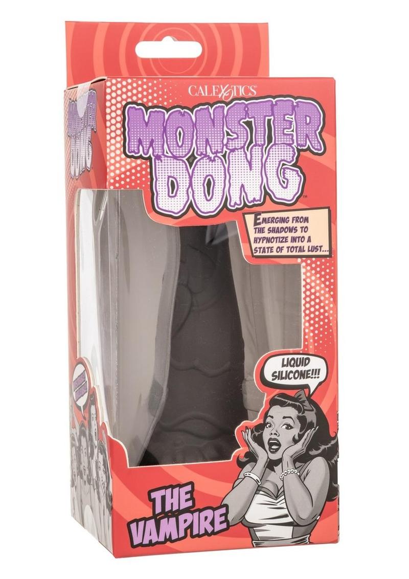 Monster Dong The Vampire Silicone Dildo 9in - Black