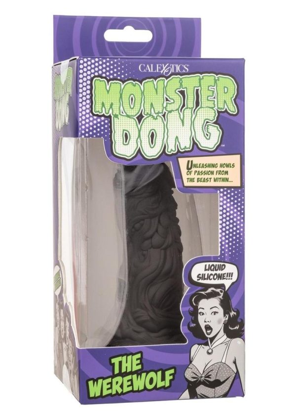 Monster Dong The Werewolf Silicone Dildo 9in - Black