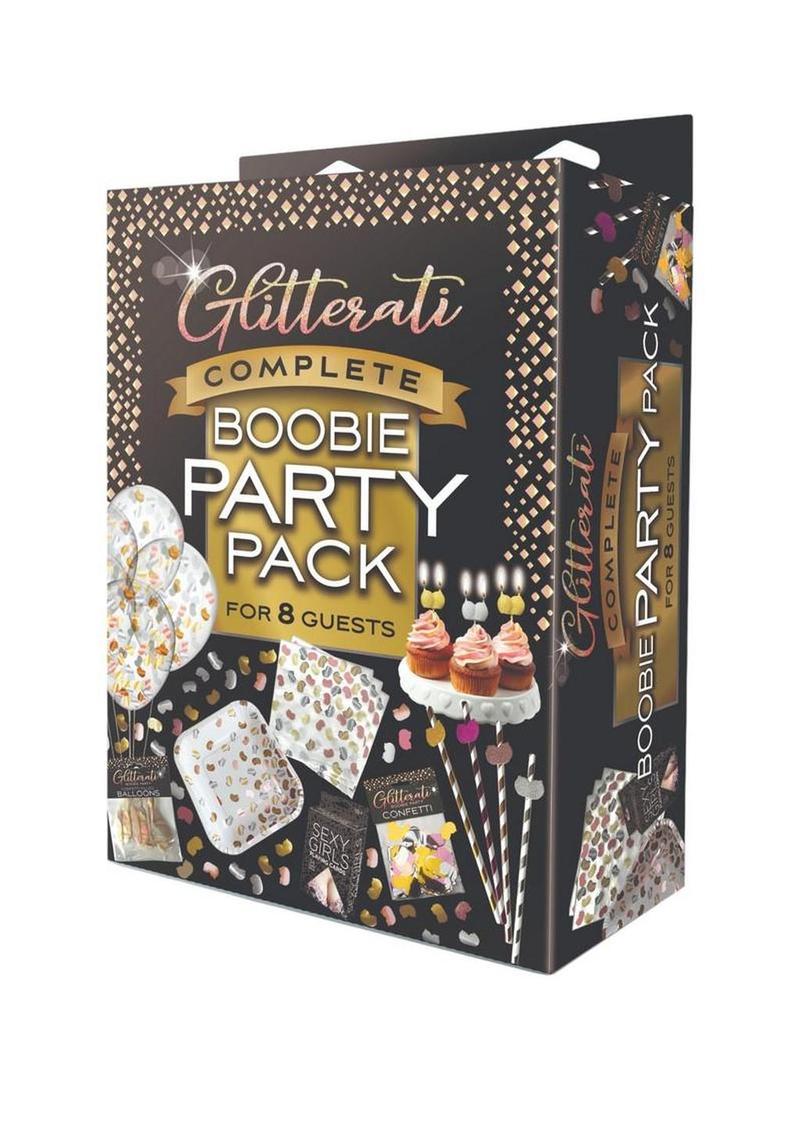 Glitterati Boobie Party Pack - Black/Gold