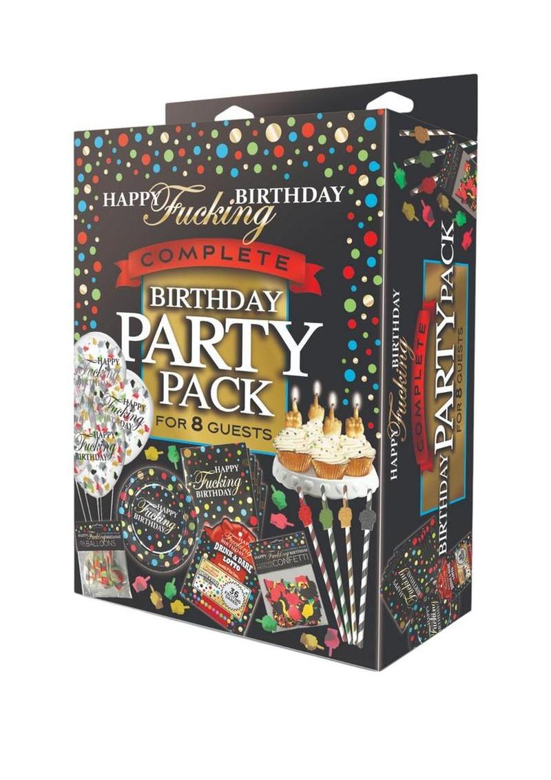 Happy Fucking Birthday Party Pack - Black