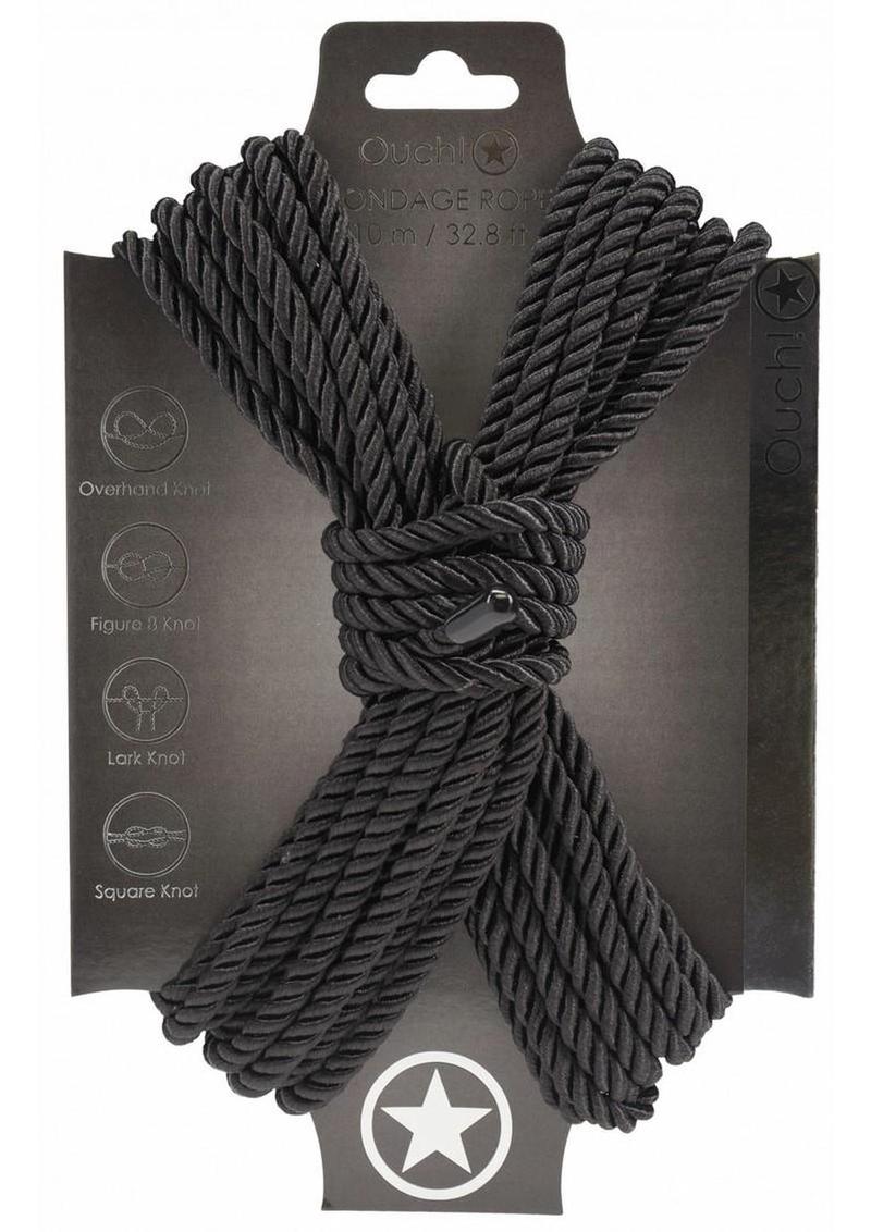 Ouch Bondage Rope 10 Meter Nylon - Black