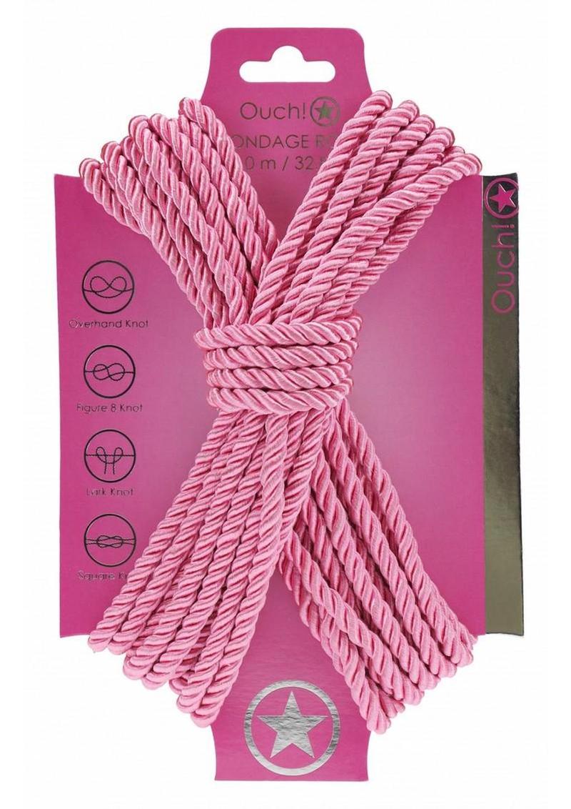 Ouch! Bondage Rope 10 Meter Nylon - Pink