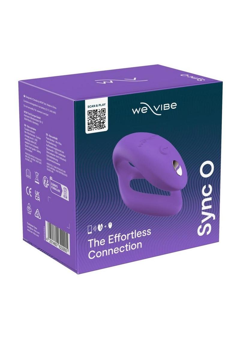 We-Vibe Sync O Rechargeable Silicone Couples Vibrator with Remote Control - Light Purple